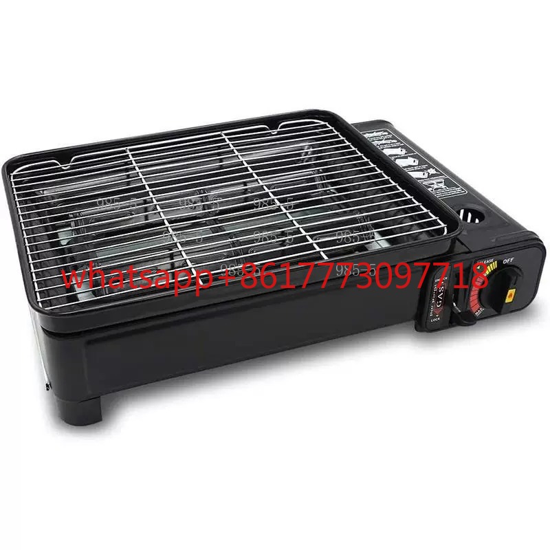 Camping Cooking Gas Stove Portable Tool - Draagbare butaangasfornuis voor buiten, rookloze barbecuegrill,