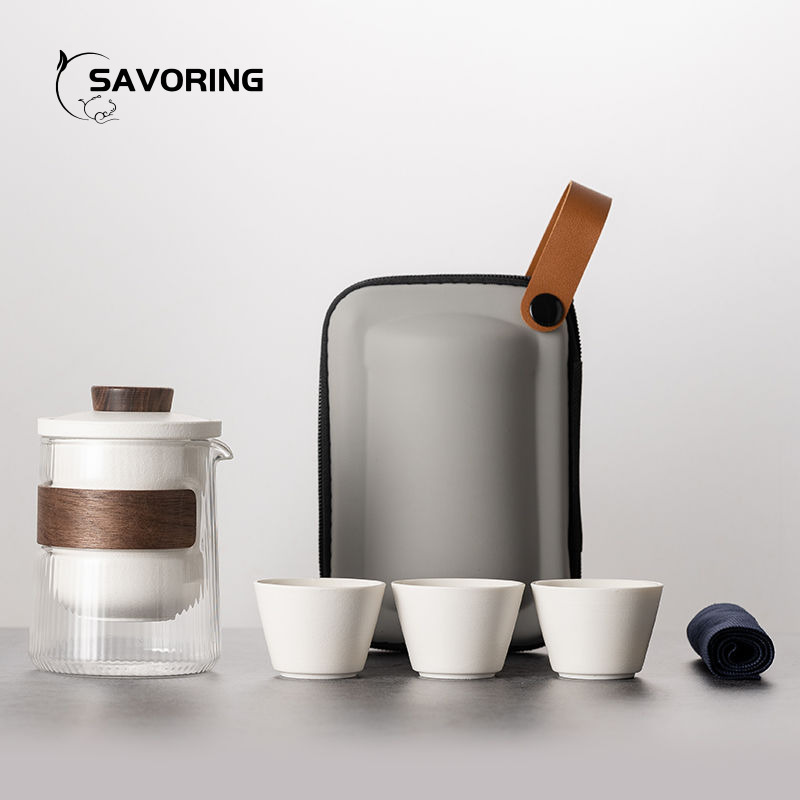 Camping Cooking Sets - Eenvoudige Chinese Keramische Theeservies 1 Pot