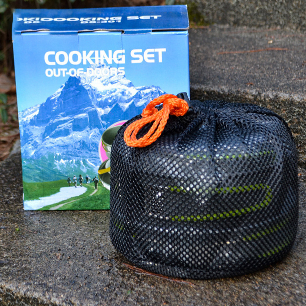 Camping Lightweight Cooking Pot - 1Set Outdoor Camping Kookgerei Set Draagbare