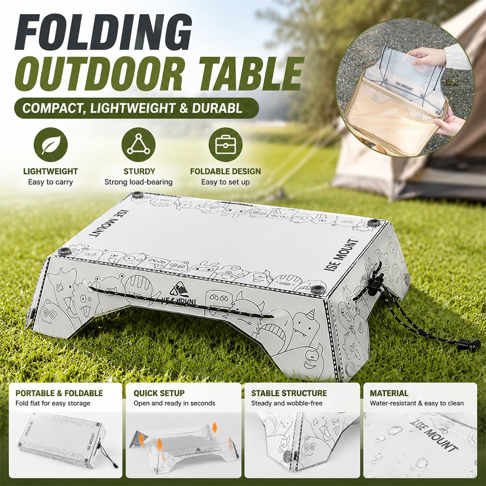 Camping Cooking Lightweight - Draagbare multi-opvouwbare campingtafel PP Lichtgewicht picknicktafel