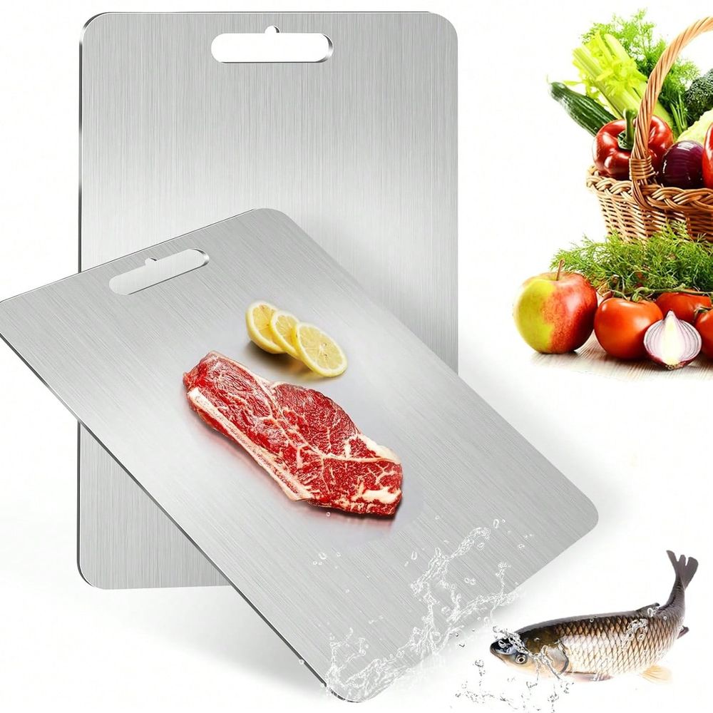 Camp Cutting Board - Stuks roestvrijstalen snijplanken, 304 stalen antislip