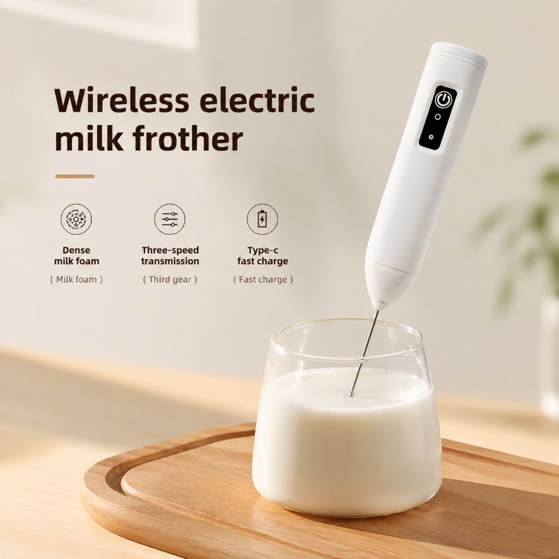 Pocket Coffee Maker - Elektrische melkopschuimer + eierklopper Draadloos Type-C