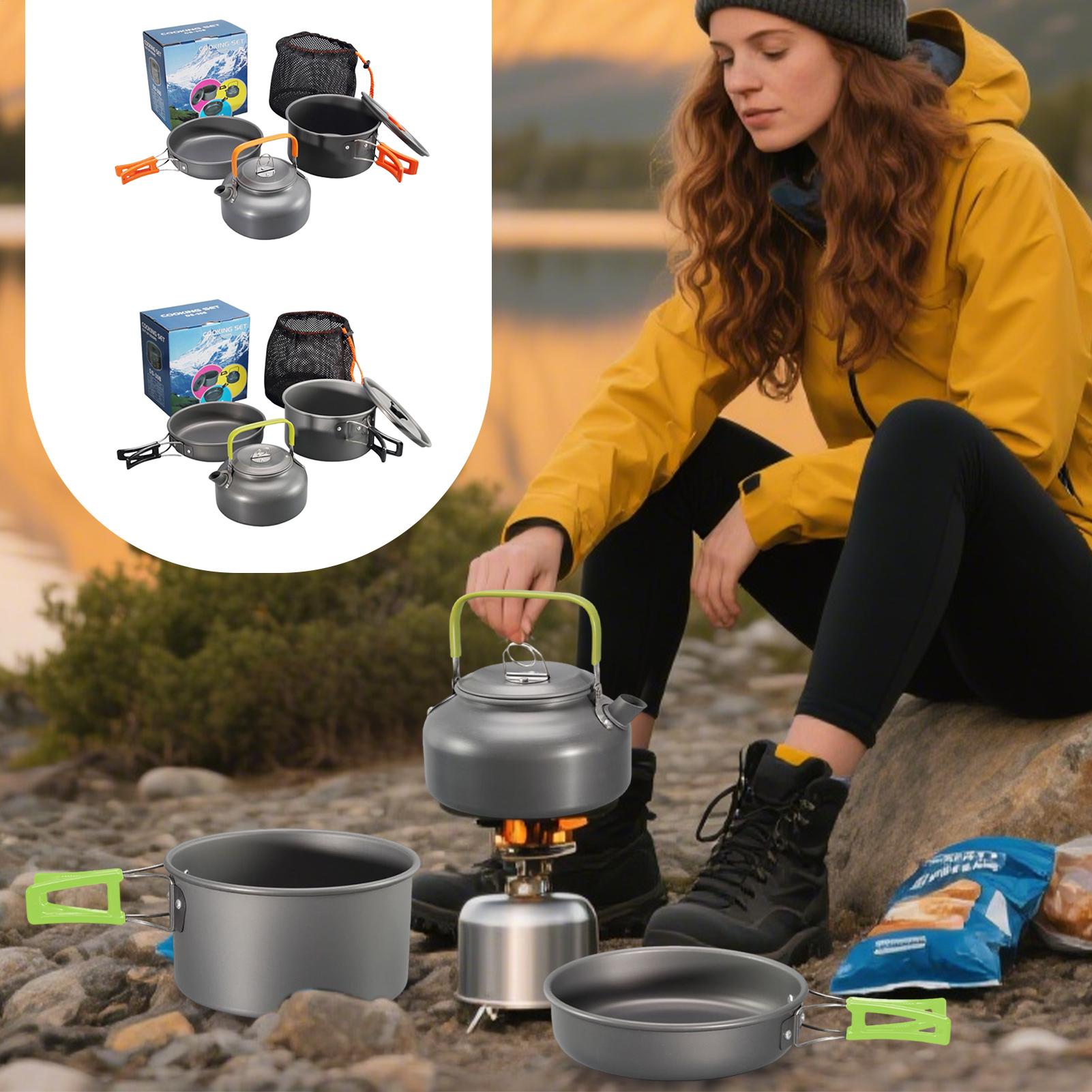 Camping Lightweight Cooking Pot - Camping Kookgerei Camping Kookpot Set Non
