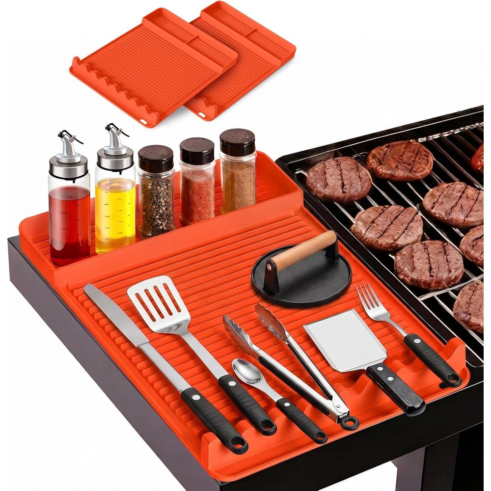 Camping Cooking - Hittebestendige siliconen grillmat - 16x11,5'' antislip