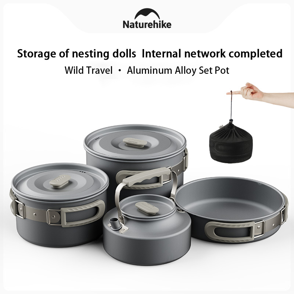 Camping Cooking Lightweight - Naturehike Outdoor Pot Set, Camping Kookuitrusting,