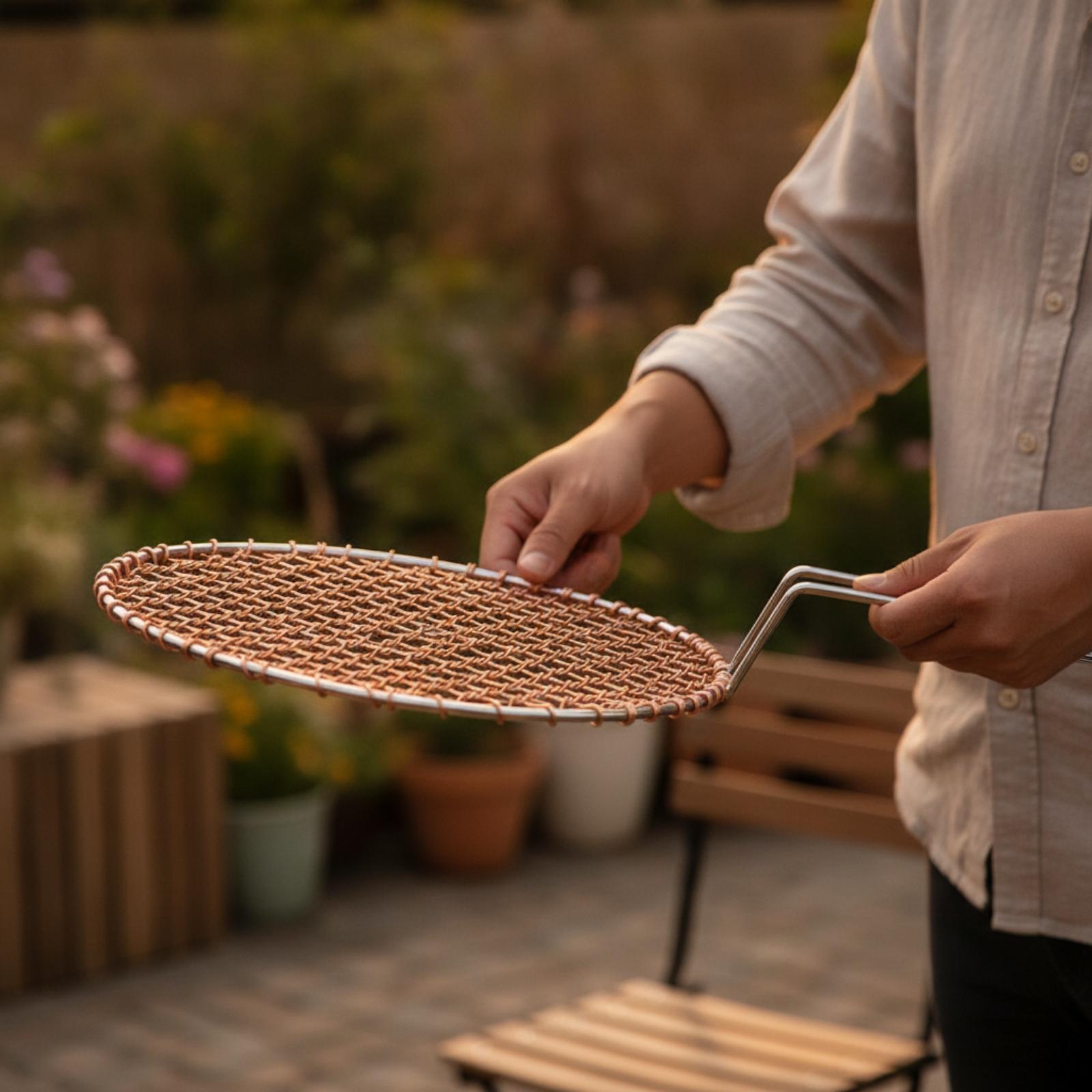Draagbaar koperen gaas rond gr - Camping Cooking recensie en prijs