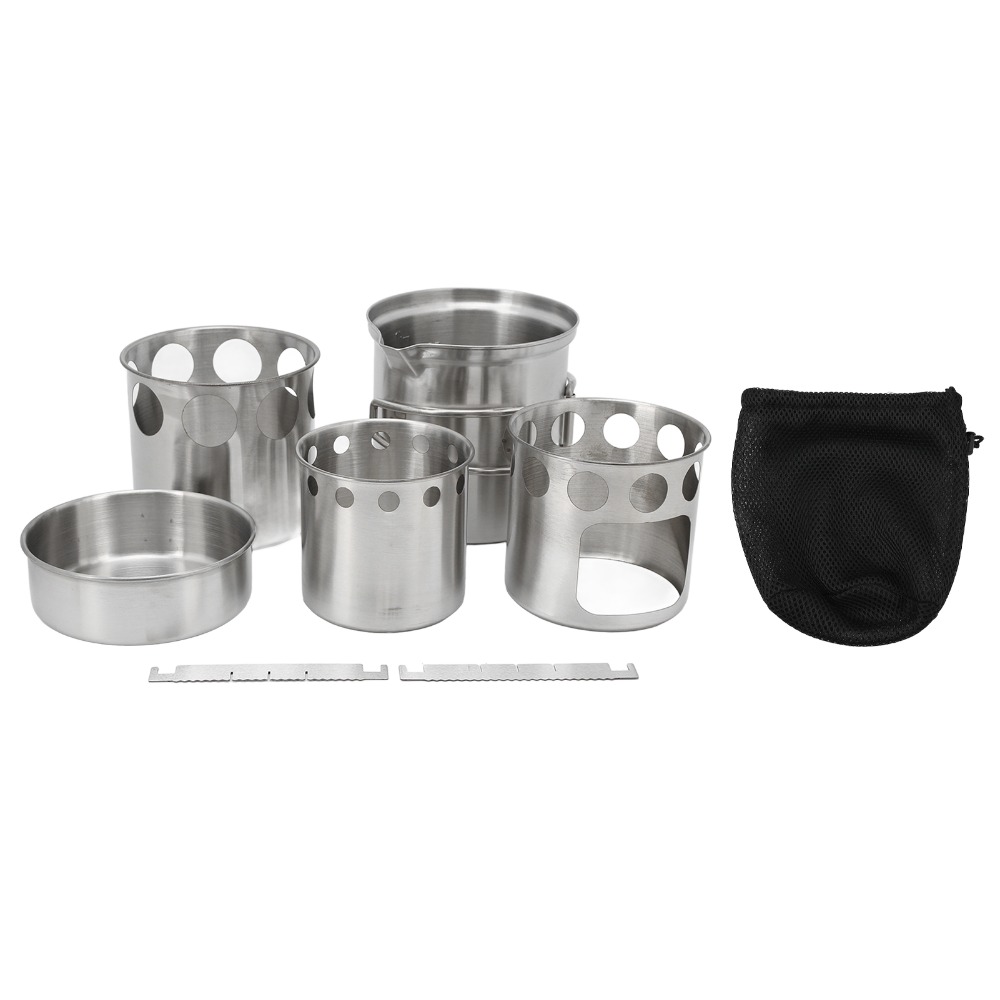 Duurzame roestvrijstalen campi - Camping Cooking Sets recensie en prijs
