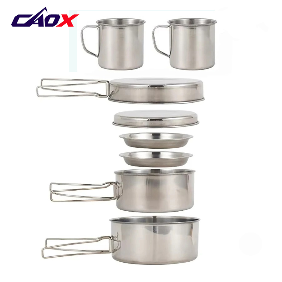 CAOX 8-delige camping kookset  - Camping Cooking Mess Kit recensie en prijs