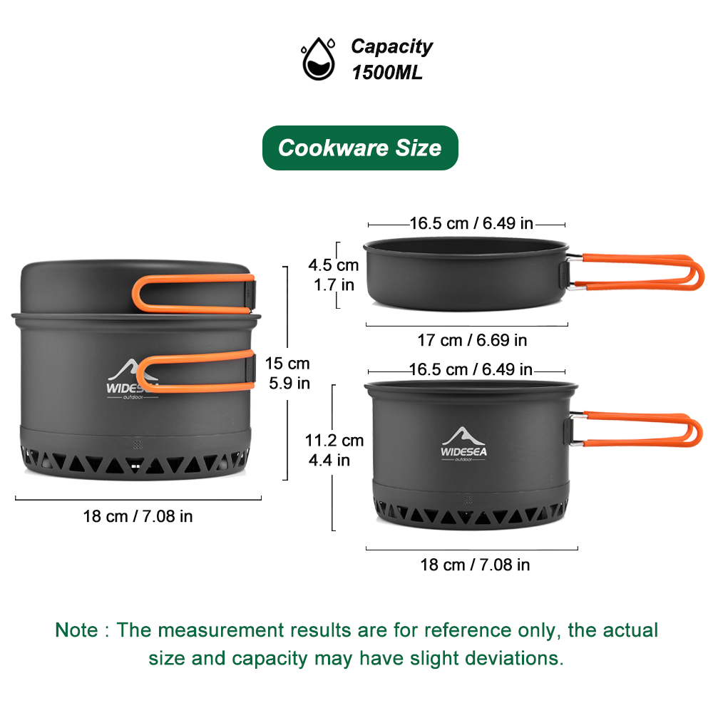 Campingservies Outdoor pannens - Camping Cooking Sets recensie en prijs