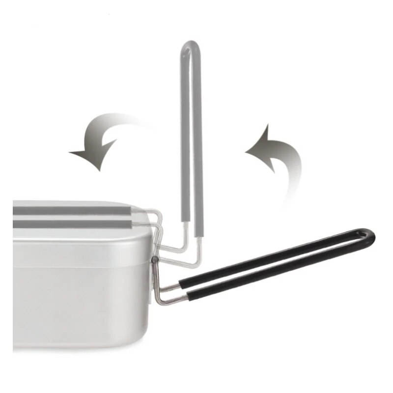 800/1400ML Aluminium Lunchboxe - Camping Cooking Meals recensie en prijs