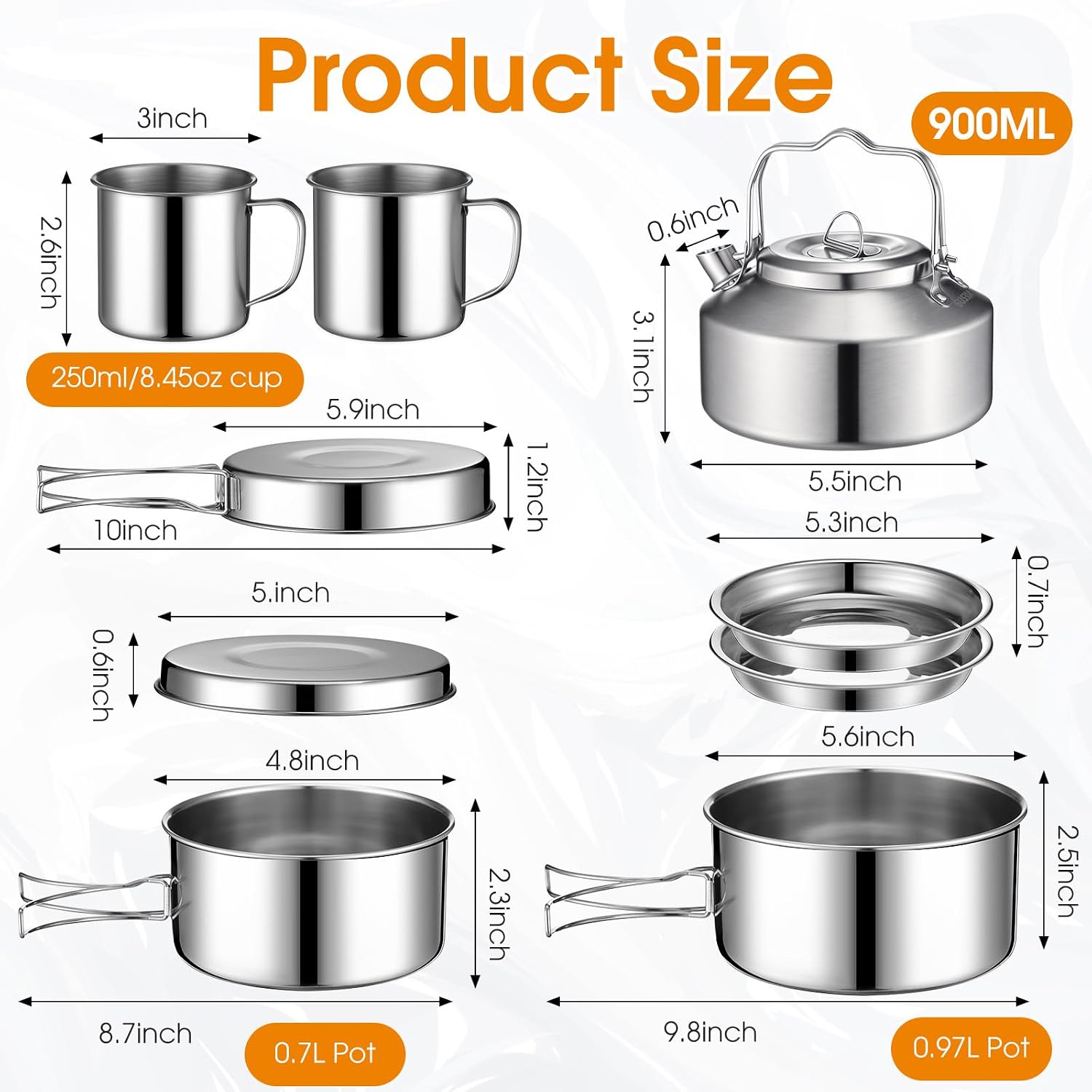 2026 Nieuwe Upgrade Funnymoom  - Camping Cooking Mess Kit recensie en prijs