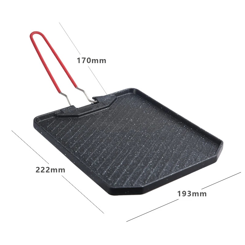 Draagbare Anti-aanbak Grillpan - Camping Cooking Cupboard recensie en prijs