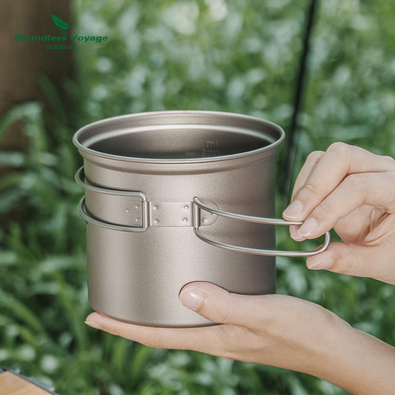 Pure titanium opvouwbare kookp - Camping Cooking Sets recensie en prijs