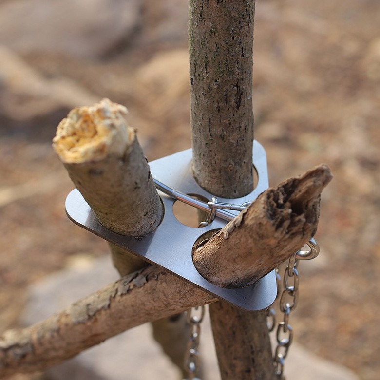 Roestvrijstalen campingstatief - Camping Cooking Cylinder recensie en prijs