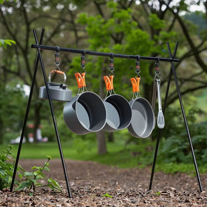 Campingkookset met antiaanbakl - Camping Cooking Mess Kit recensie en prijs