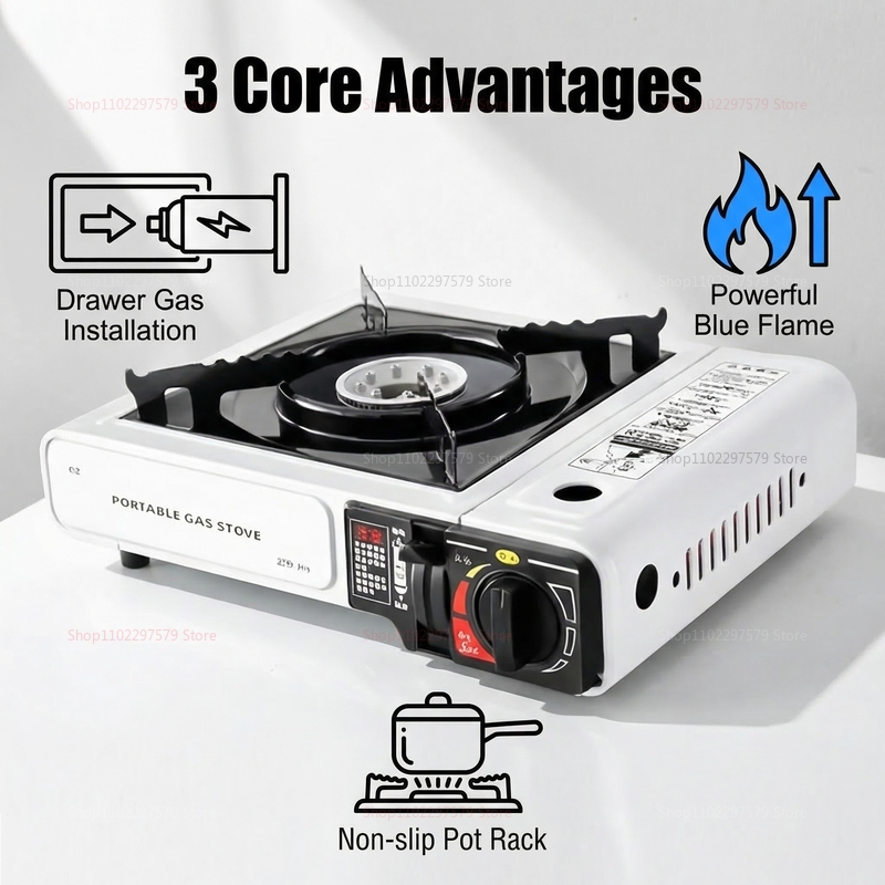 Campinggasfornuis Draagbaar op - Camping Cooking Gas Stove Portable Tool recensie en prijs