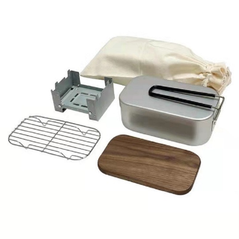 Aluminium puinhoopset voor bui - Camping Cooking Mess Kit recensie en prijs