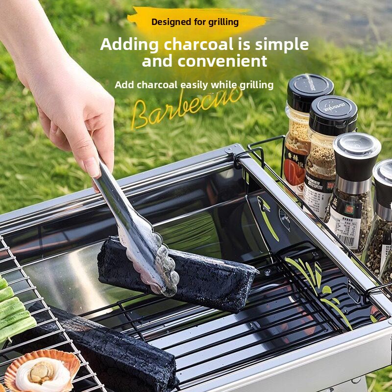 Draagbare RVS BBQ Grill 410 me - Camping Cooking Requirements recensie en prijs