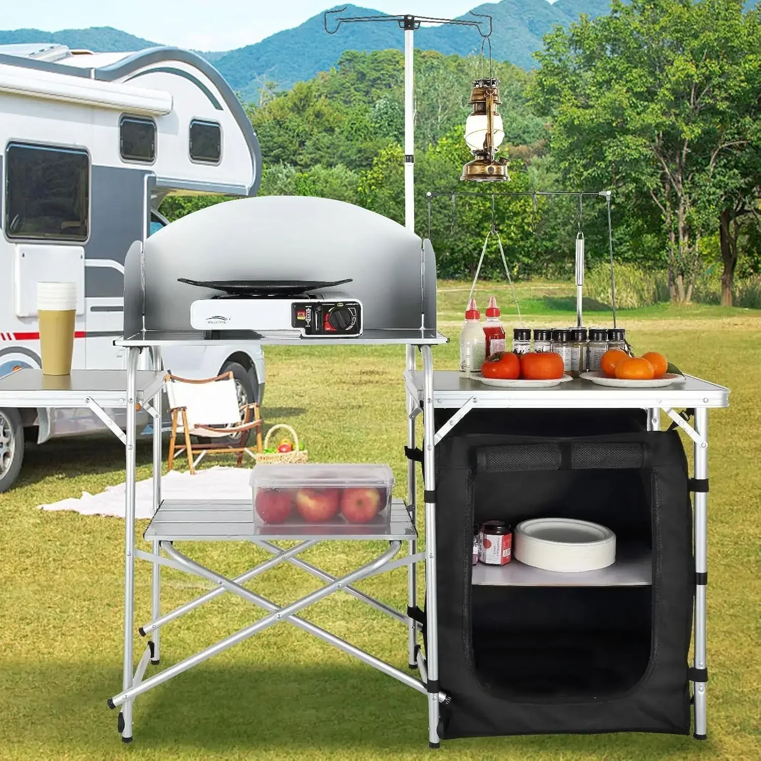 Campingkeukentafel, opvouwbare - Camping Cooking Cupboard recensie en prijs