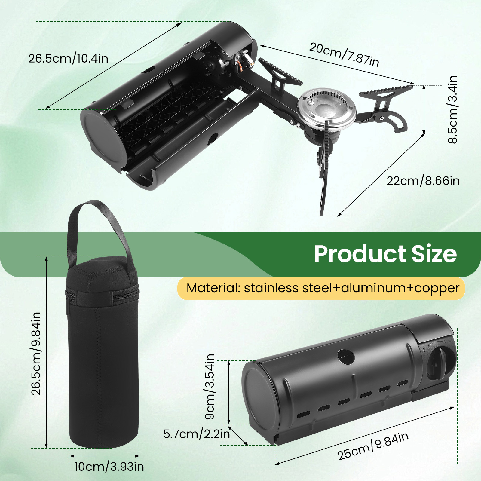 2800W Draagbare Vouwkachel Cam - Camping Cooking Gas Stove Portable Tool recensie en prijs