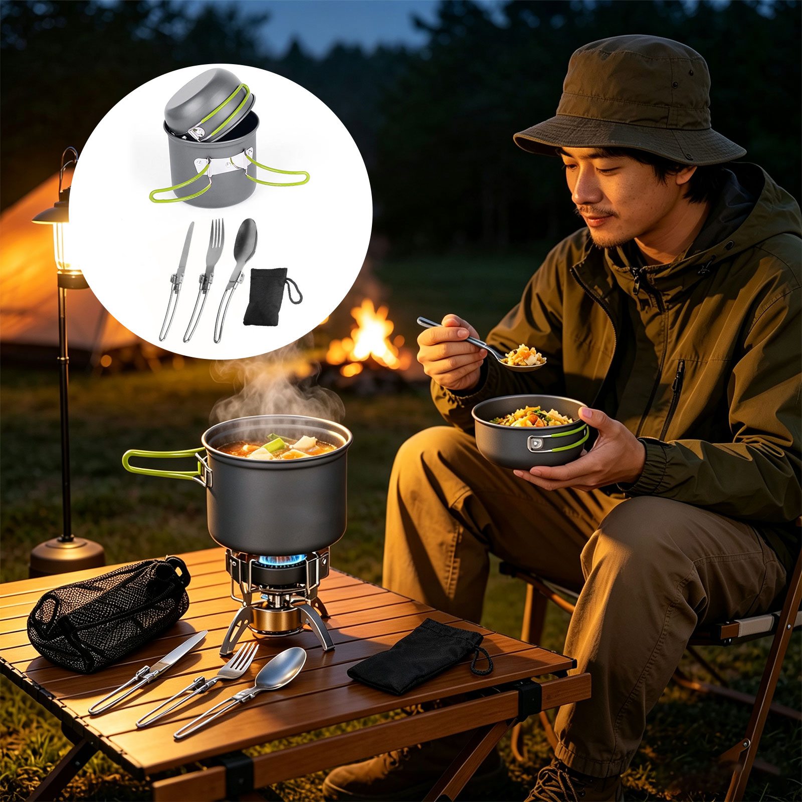 Campingkookgerei Mess Kit Ultr - Camping Cooking Mess Kit recensie en prijs