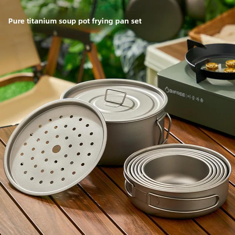 Titanium Outdoor Pot Set Pickn - Camping Cooking Lightweight recensie en prijs