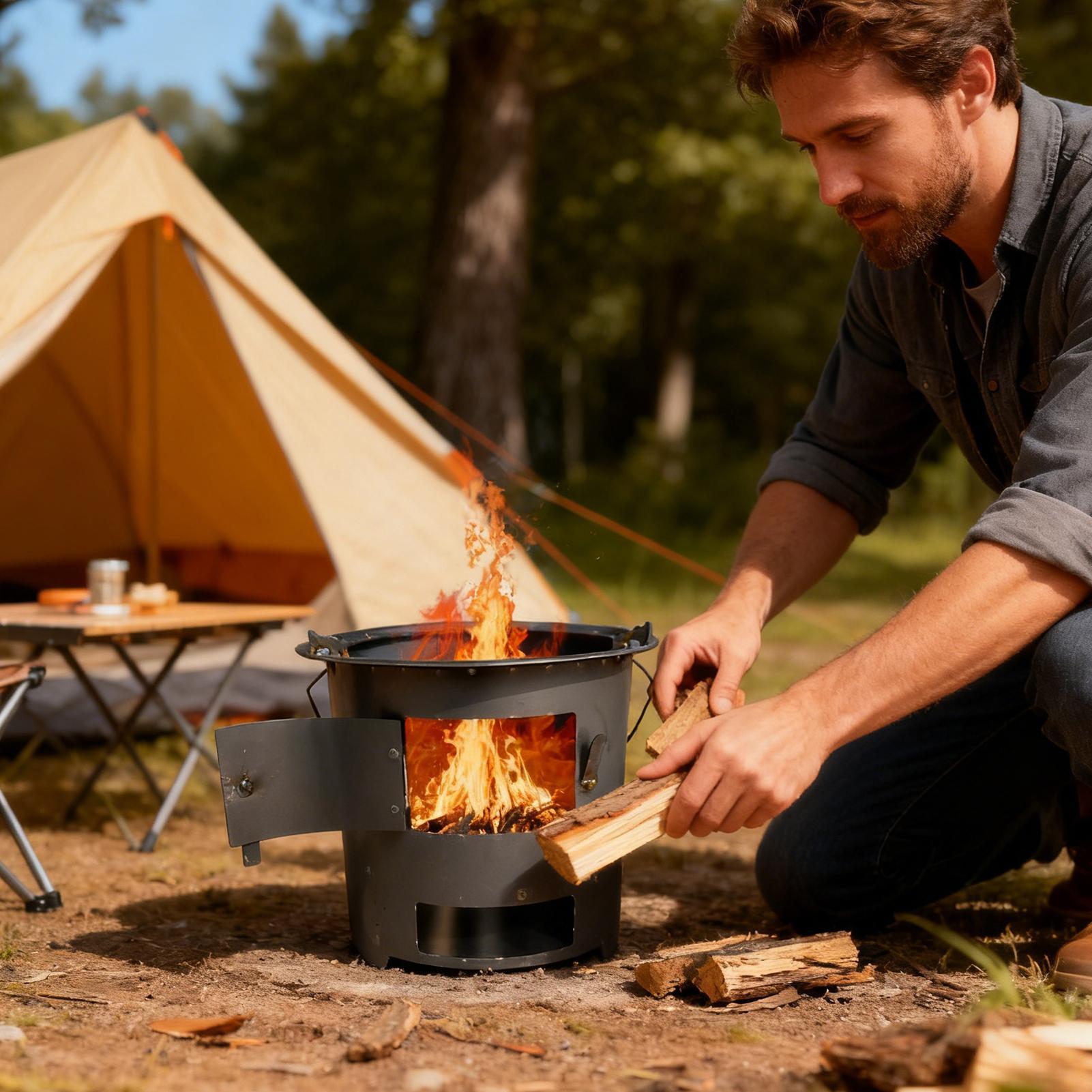 Raketkachel Camping Draagbaar  - Camping Cooking Gas Stove Portable Tool recensie en prijs